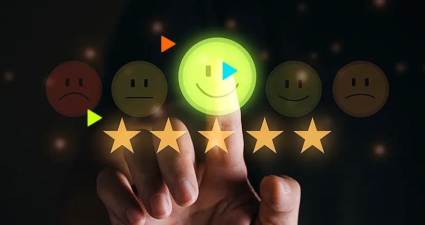 Canais de Relacionamento com o Cliente: avaliação de serviço em estrelas