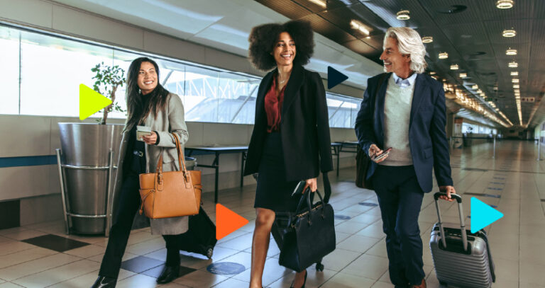 gestoras em viagem corporativa