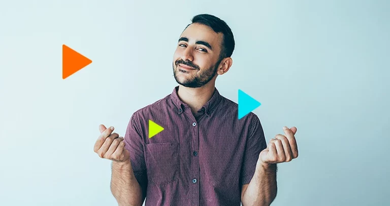 estratégia de precificação de produtos: homem fazendo gesto de dinheiro com as mãos