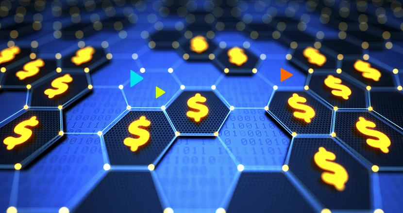 imagens de cifrões representando gateway de pagamento no e-commerce